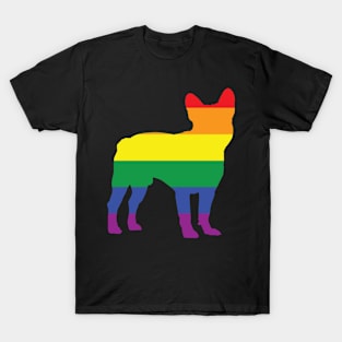 french bulldog pride flag T-Shirt